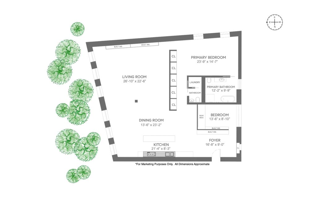 285 Lafayette, 4D - Floorplan