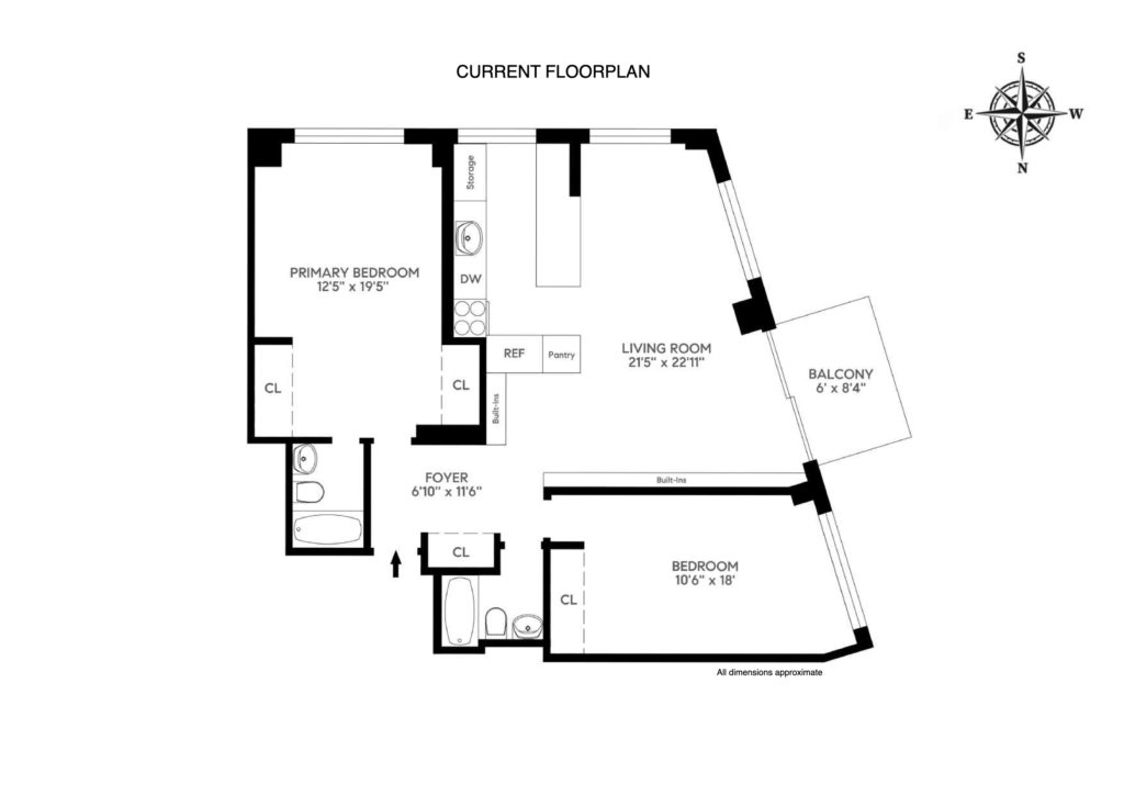 5 East 22, 11D - Current Floorplan