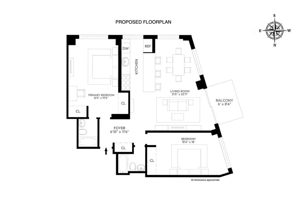 5 East 22, 11D - Proposed Floorplan