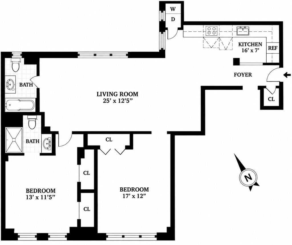 65 W 95, 6A - Floorplan